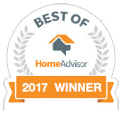 Best of 2017 Garage Door Services Award from HomeAdvisor.com for Rolling Garage Doors & Gates!